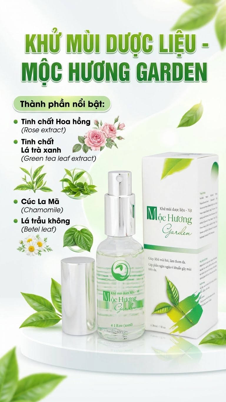 Khử mùi dược liệu Thanh Mộc Hương