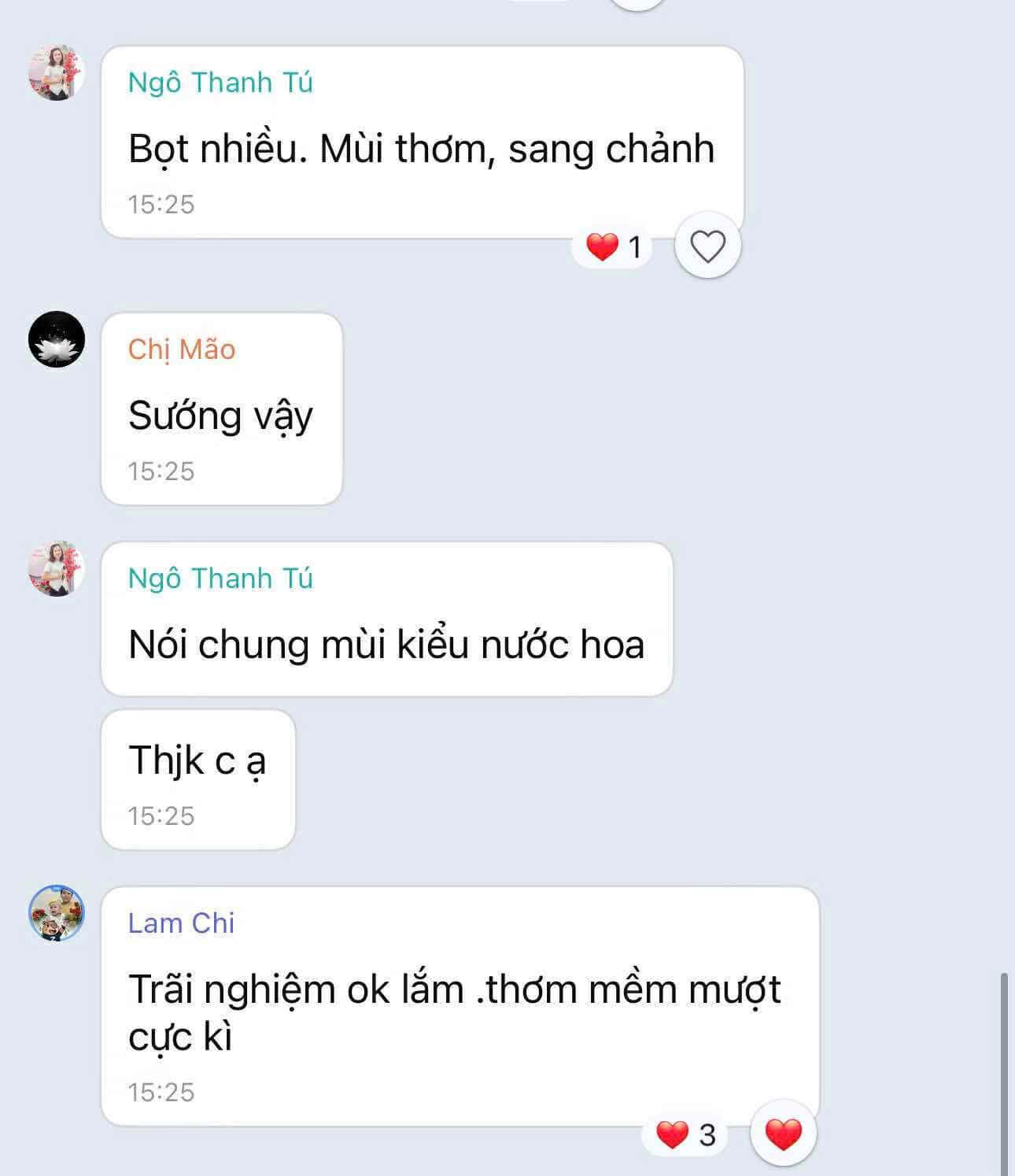 Phản hồi về dầu gội xả Ginkgo Thanh Mộc Hương