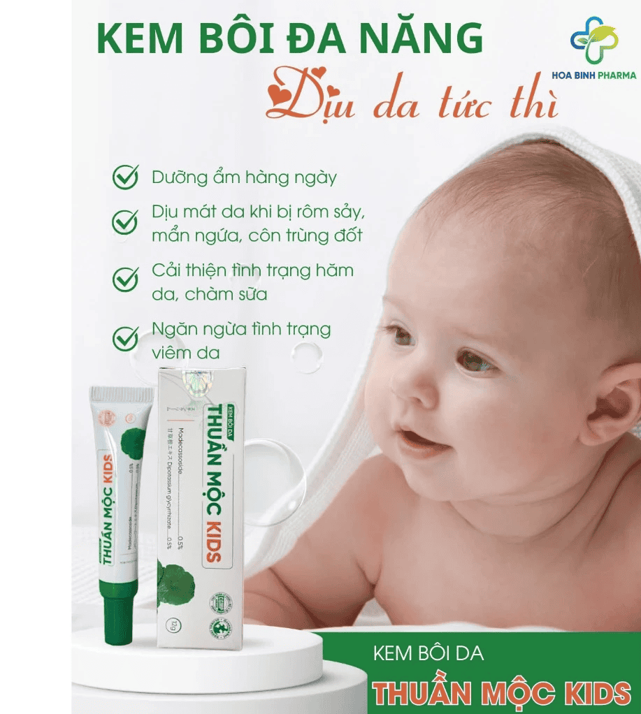 Kem Bôi Da Thuần Mộc Kids