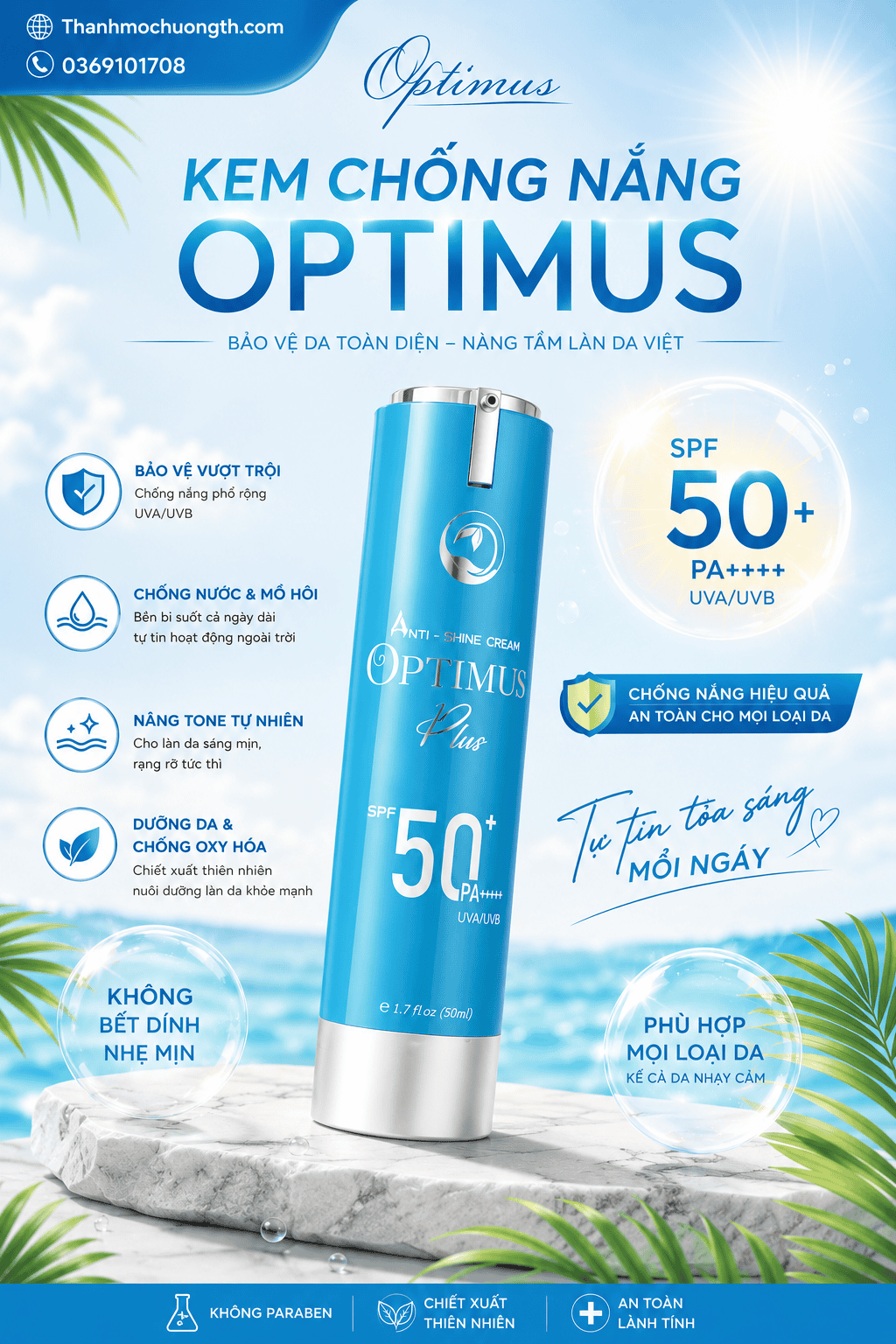 Kem chống nắng Optimus Plus Kem chống nắng Optimus Plus